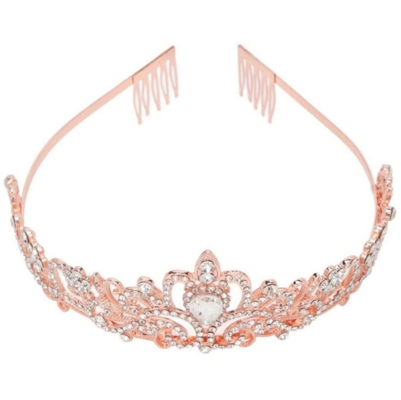 Women's Crystal Crown Tiara - Picture 4 of 16